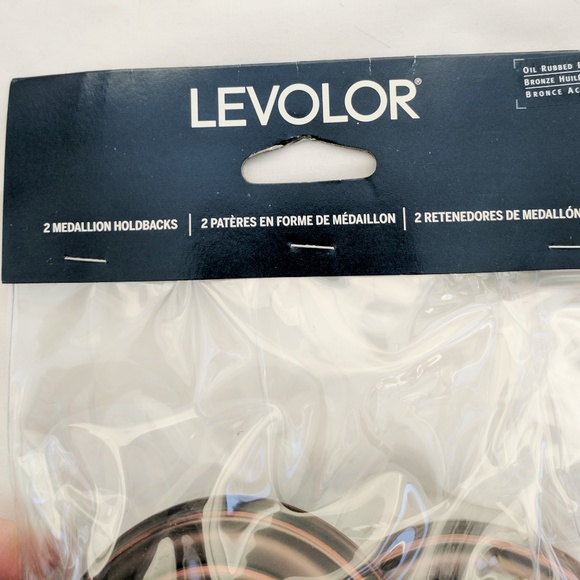 Levolor Medallion Drapery Holdbacks Oil Rub Bronze - Picture 6 of 6